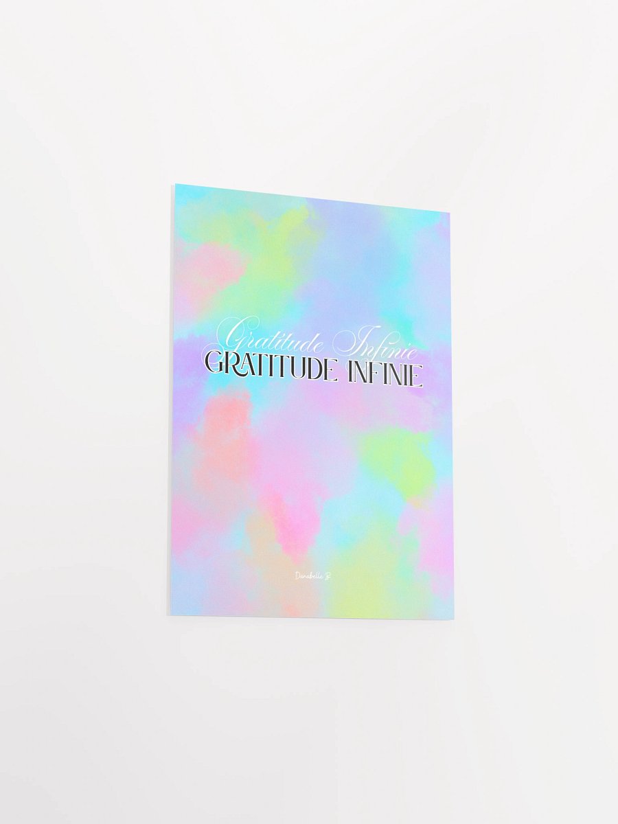 Poster Pastel Nuances de Lumière - Gratitude Infinie - Cadeau Inspirant product image (6)