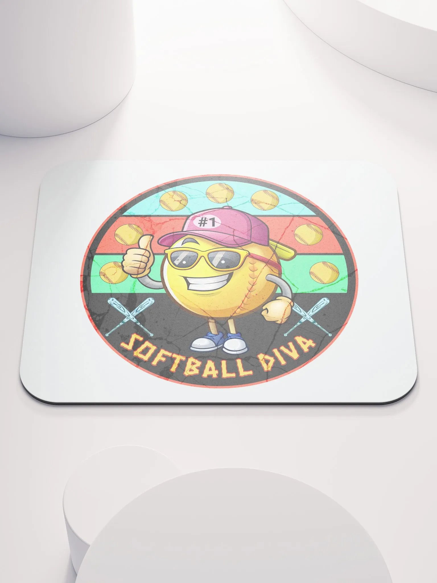 Softball Diva Mouse Pad product image (1)