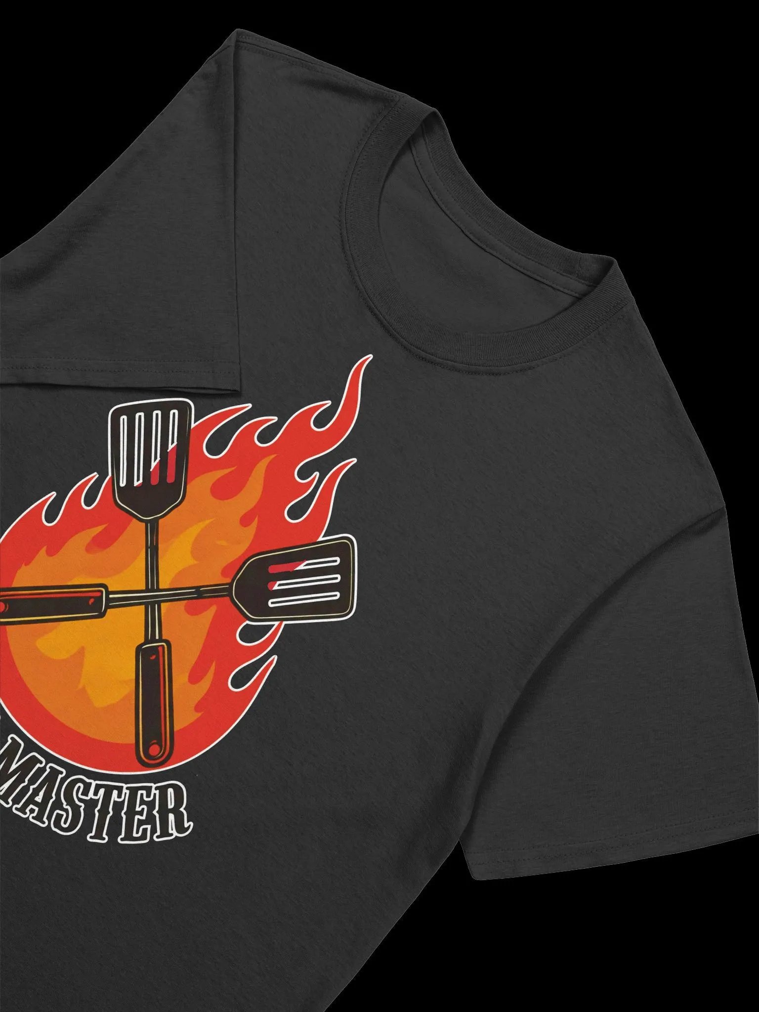Food Lover-Grill Master Logo-Spatula and Flame Design T-Shirt product image (15)