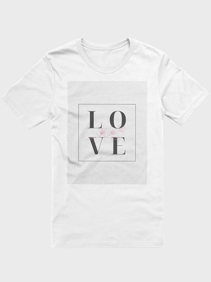 Floral Love Typography T-Shirt product image (1)