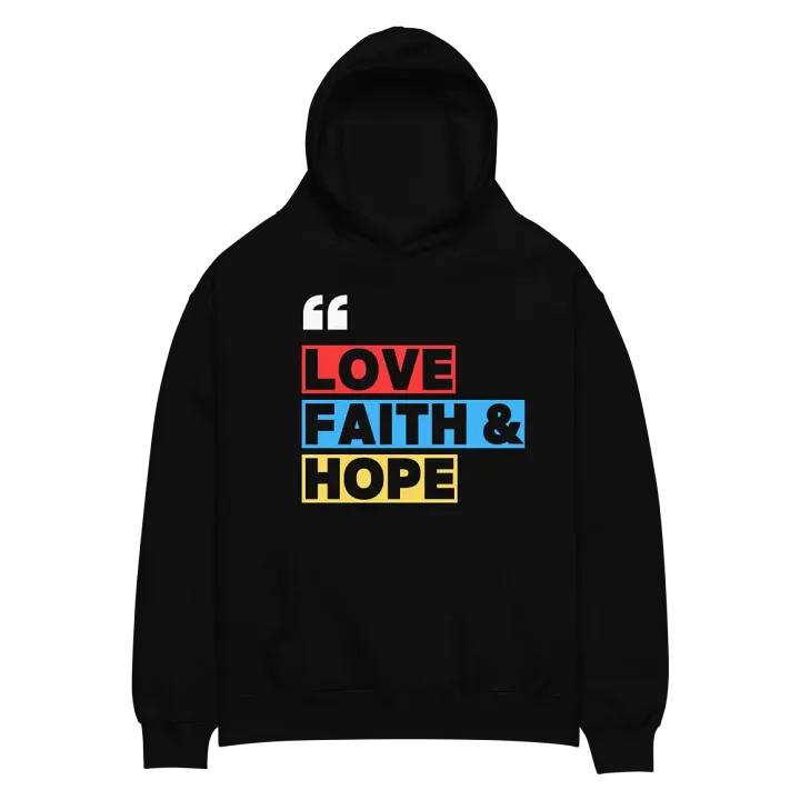 Love, Faith & Hope Oversized Hoodie by Co.Love product image (2)