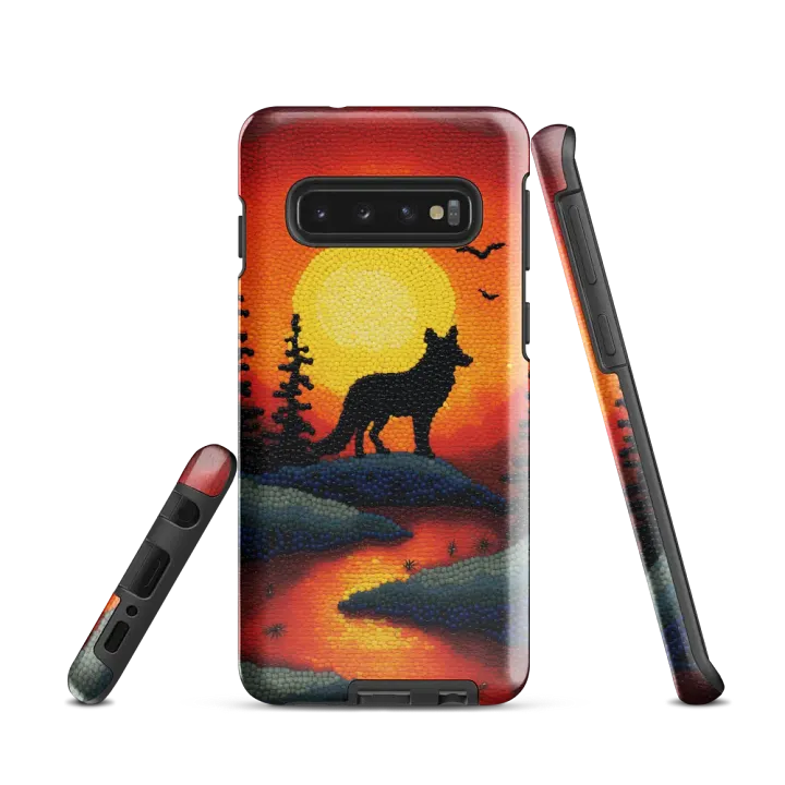 Wild Sunset Wolf Samsung® Tough Case product image (1)