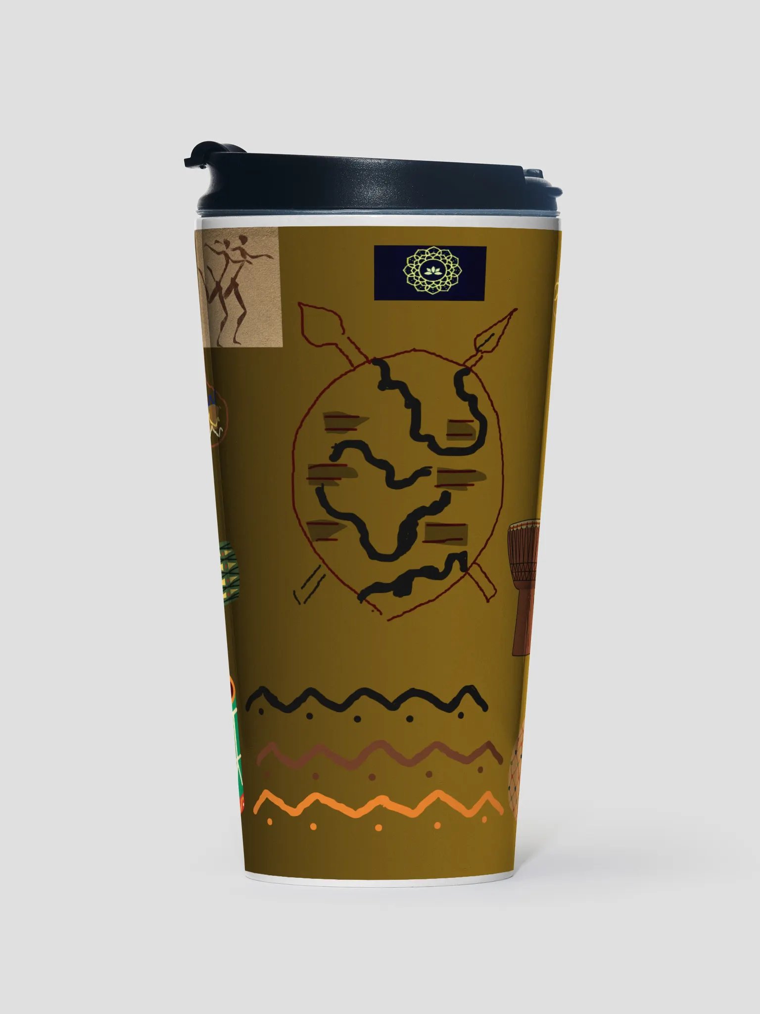 African Rhythms Stainless Steel Travel Mug product image (1)