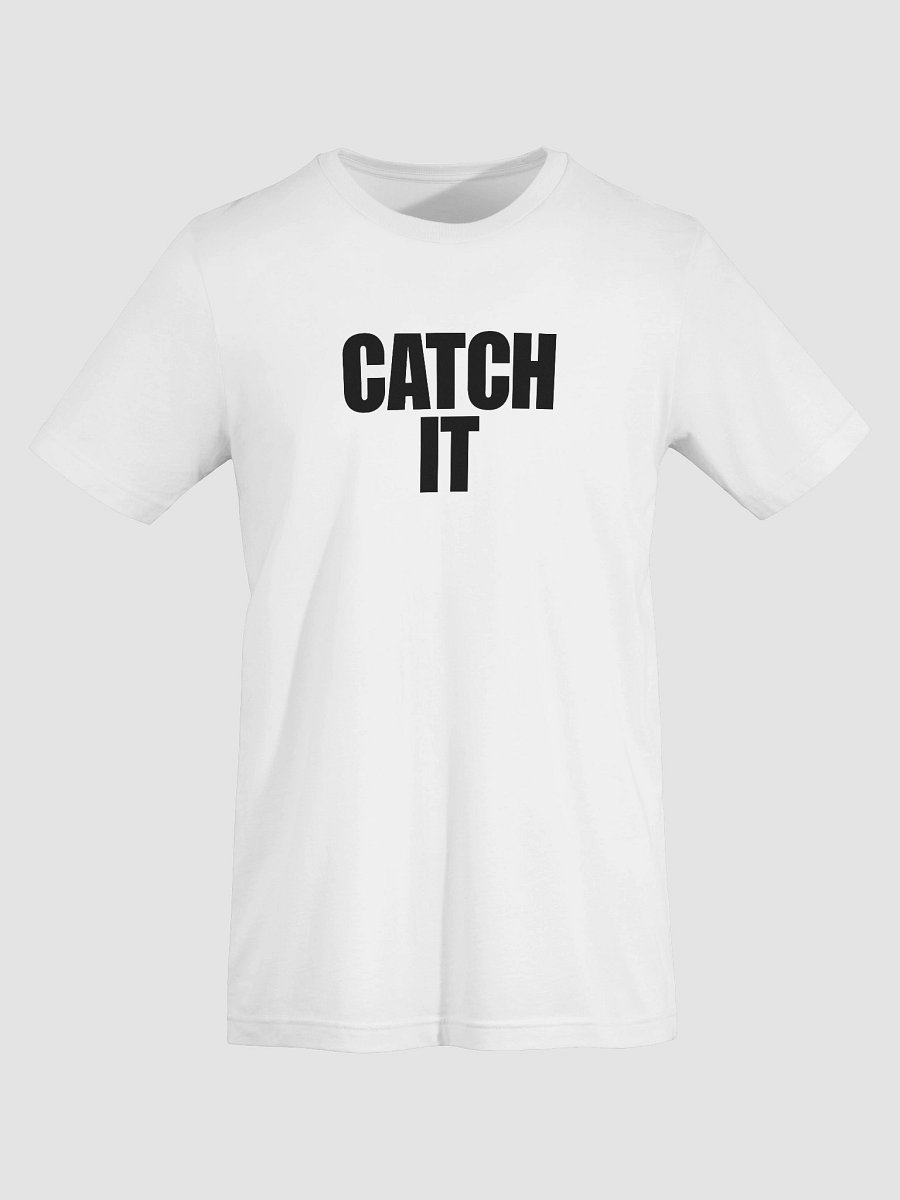 Catch It™ Bold Statement Tee – White Unisex Softstyle T-Shirt product image (7)