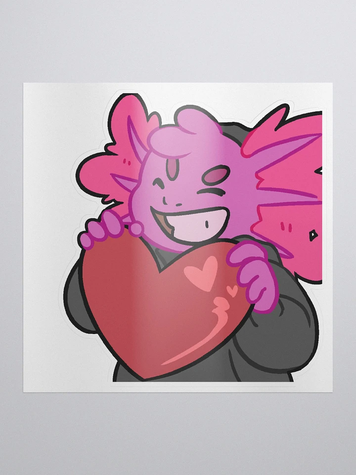 Axolotl Love | Kiss-Cut Sticker product image (1)