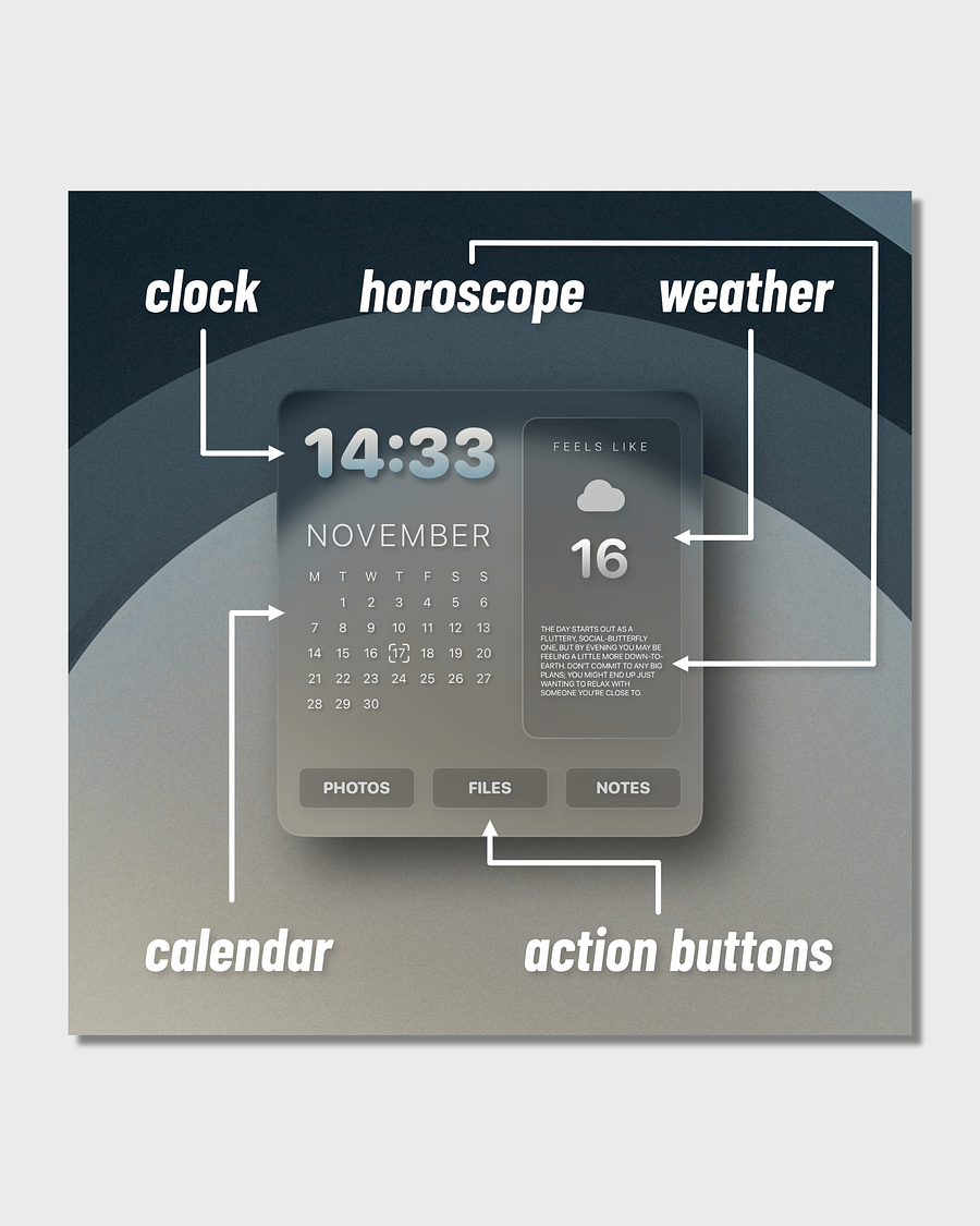 AQUA - iOS 16 Widget + Wallpaper product image (4)