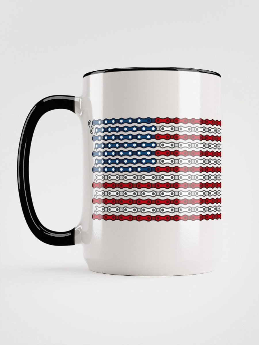USA 50 States Bike Chain Flag Coffee Mug product image (4)
