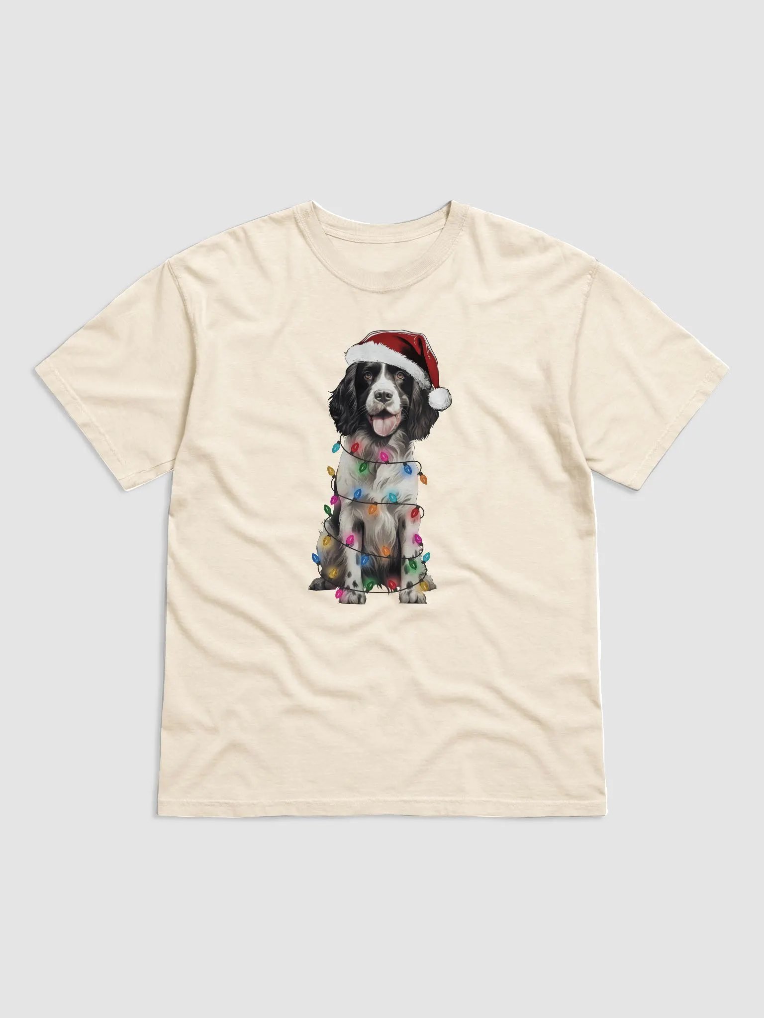 Funny Springer Spaniel(Black) Christmas T-Shirt for Springer Spaniel Paw-rents product image (19)