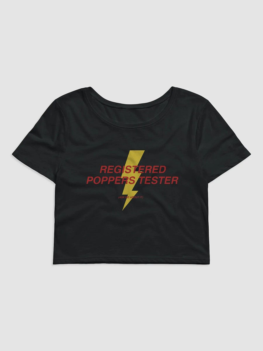 Registered Poppers Tester Baby Tee product image (1)