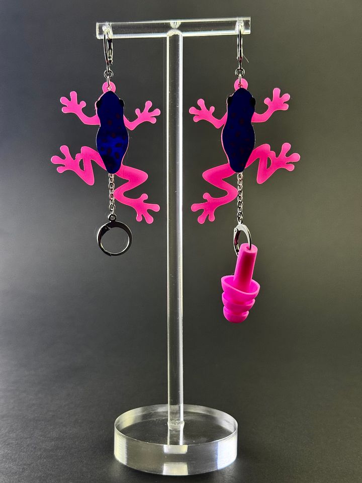 Rave Ribbit Bass Busterz High-Fidelity Earplug Earrings product image (1)