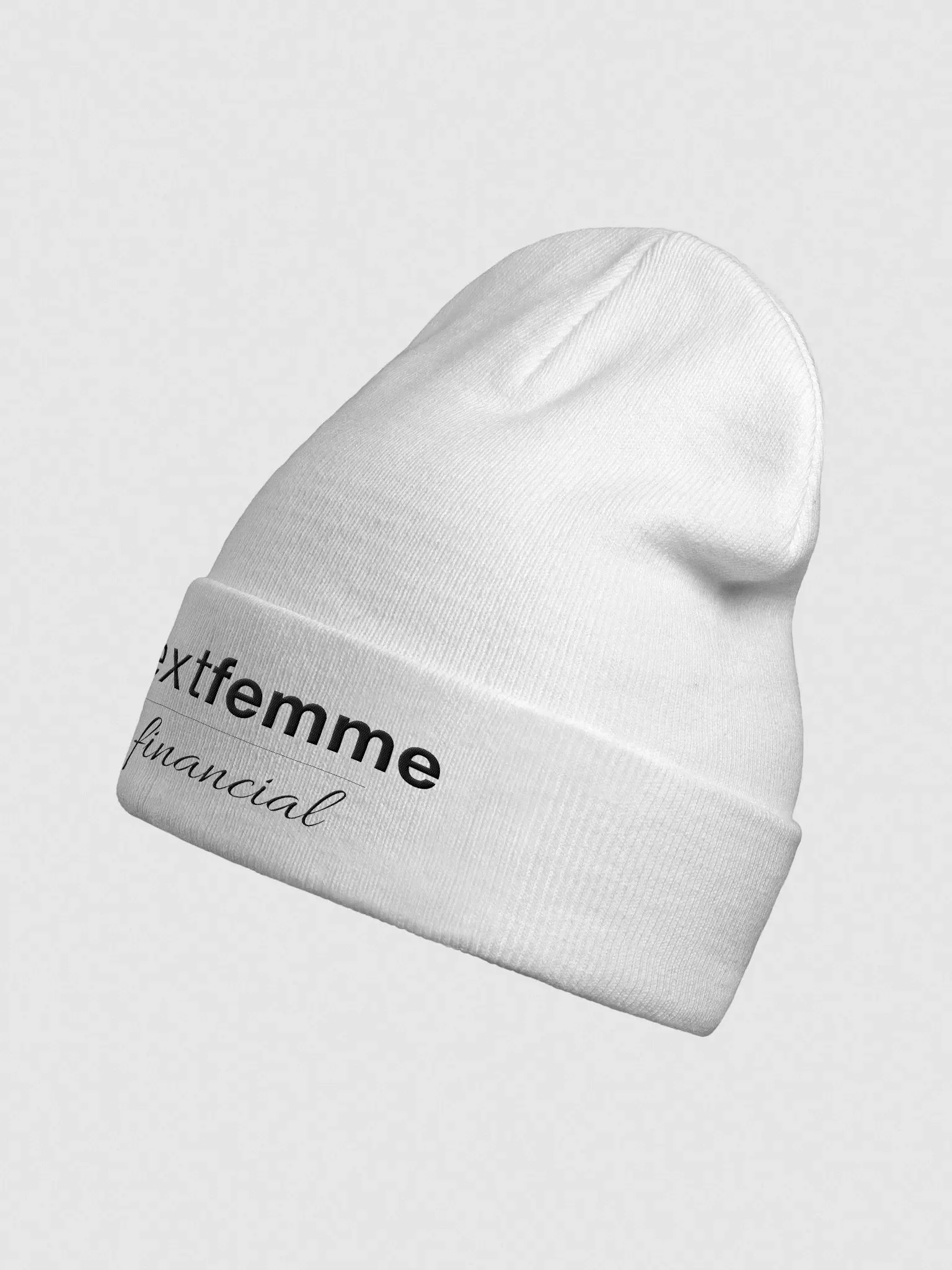 Knit Beanie with Black Logotype product image (2)