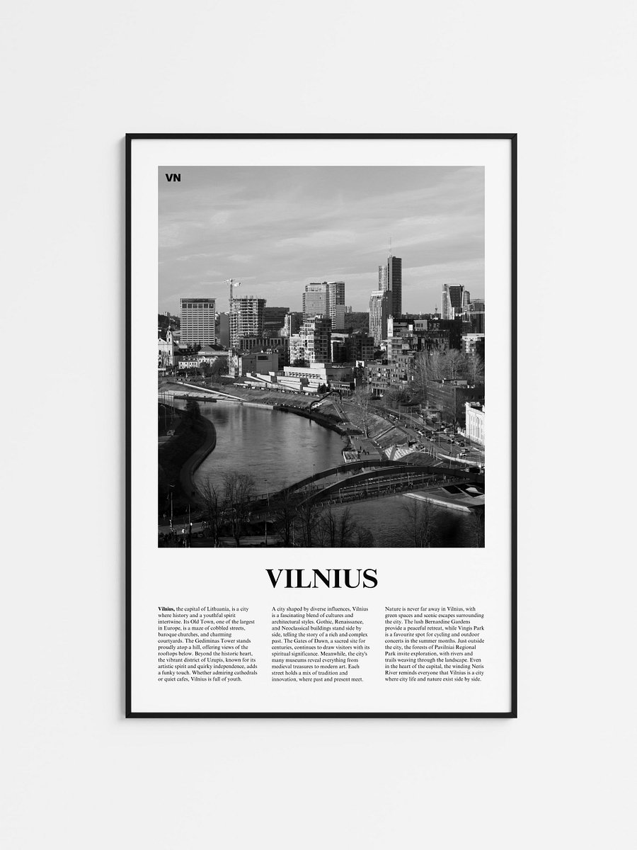 Vilnius 02 Newspaper Poster product image (1)