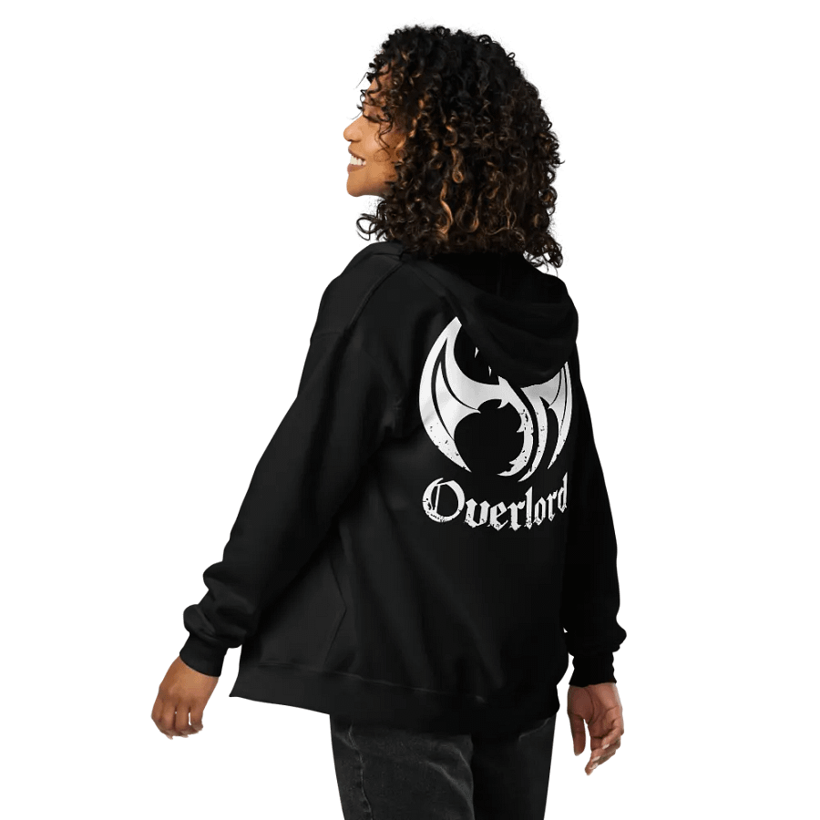 Overlord Heavy Blend Zip Hoodie (White) product image (10)
