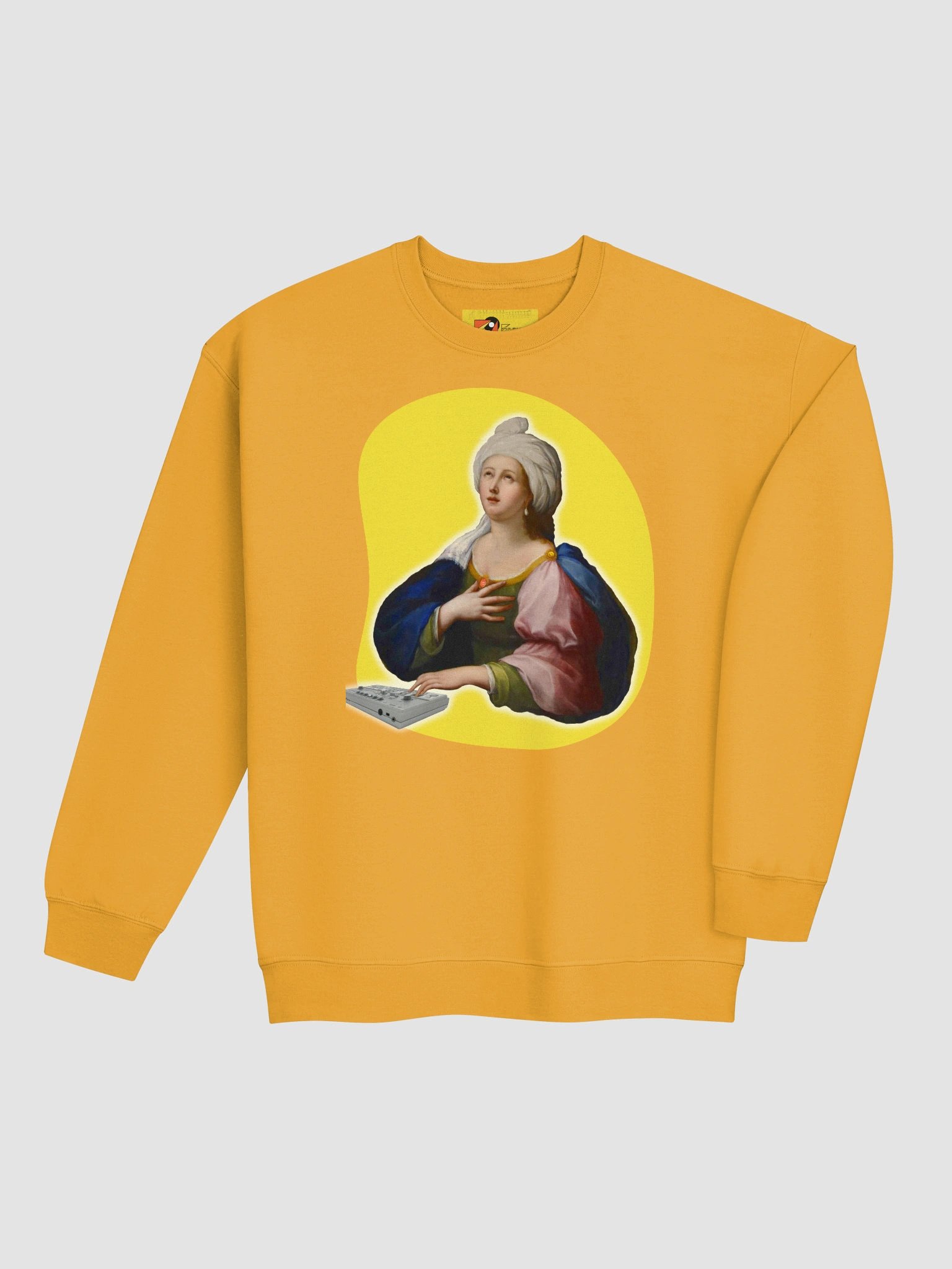 Santa Cecilia’s Acid Mass, by Frank Fonik Techno EDM Classic Crewneck Sweatshirt product image (16)