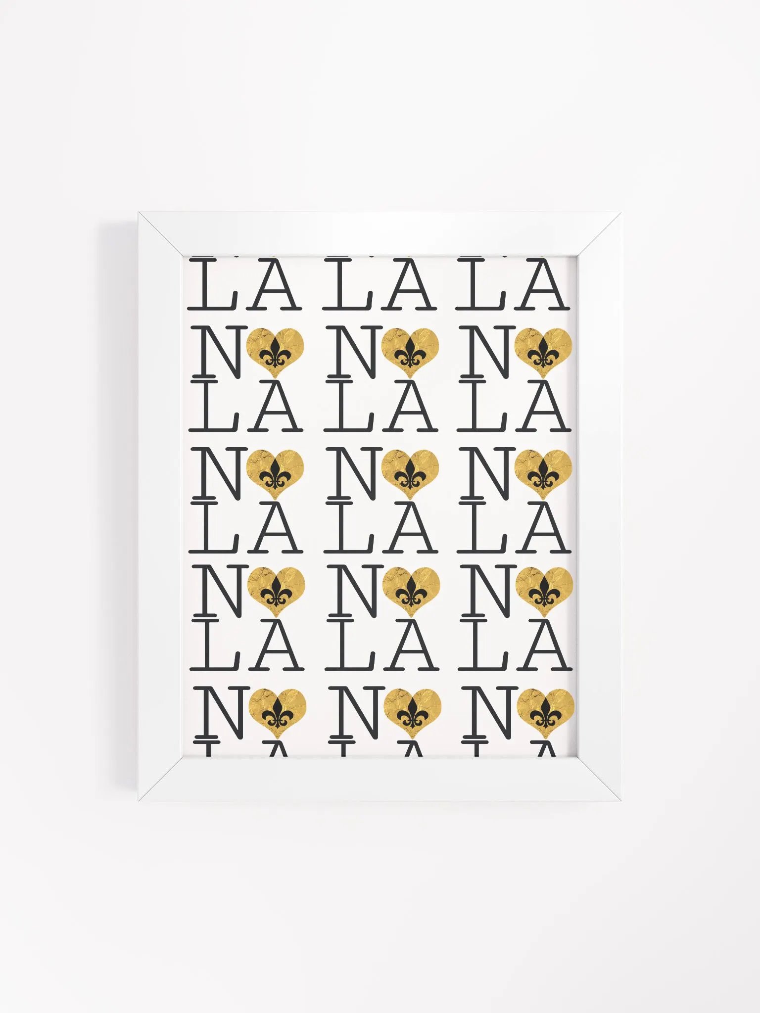 I LOVE NOLA **LEGACY POSTER** (GOLD HEART WRAP INFINITY WALL) product image (115)