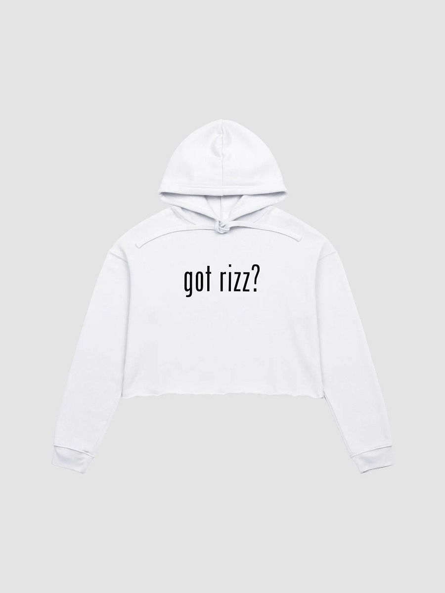got rizz? Canvas Fleece Crop Hoodie product image (1)
