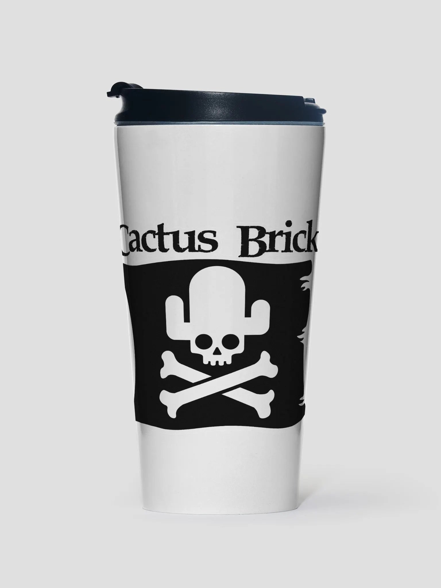 Cactus Brick (Travel Mug) - Pirate Flag product image (2)