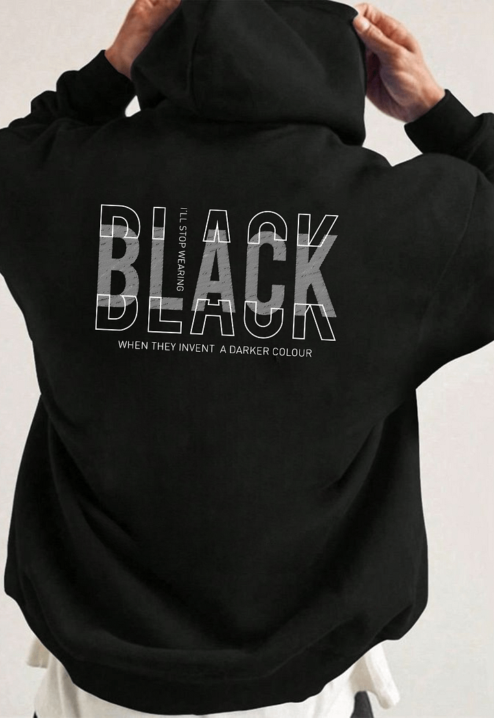 BLACK Oversized Hoodie product image (1)
