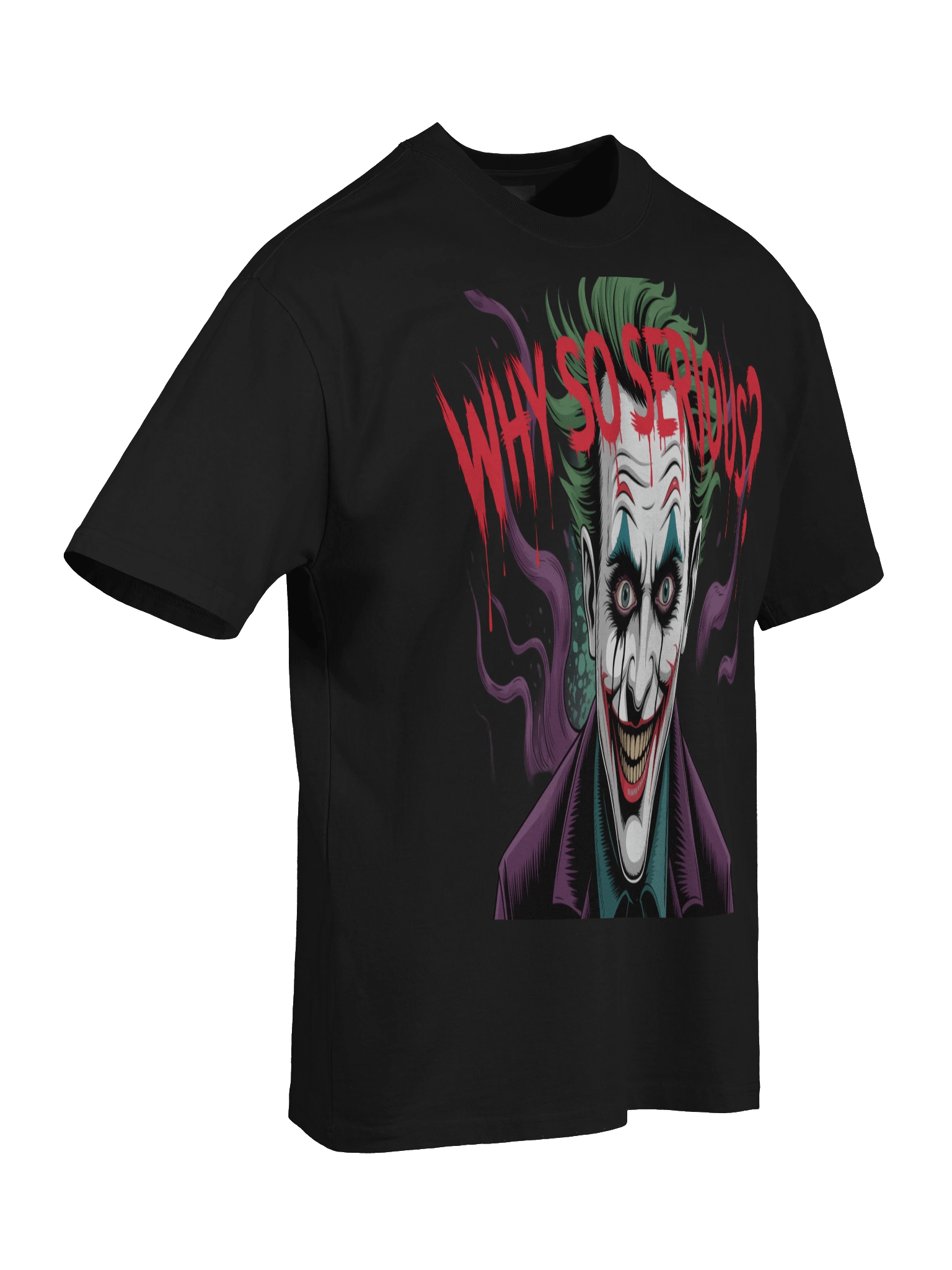 Joker 'Why So Serious?' Oversized Faded T-Shirt product image (8)