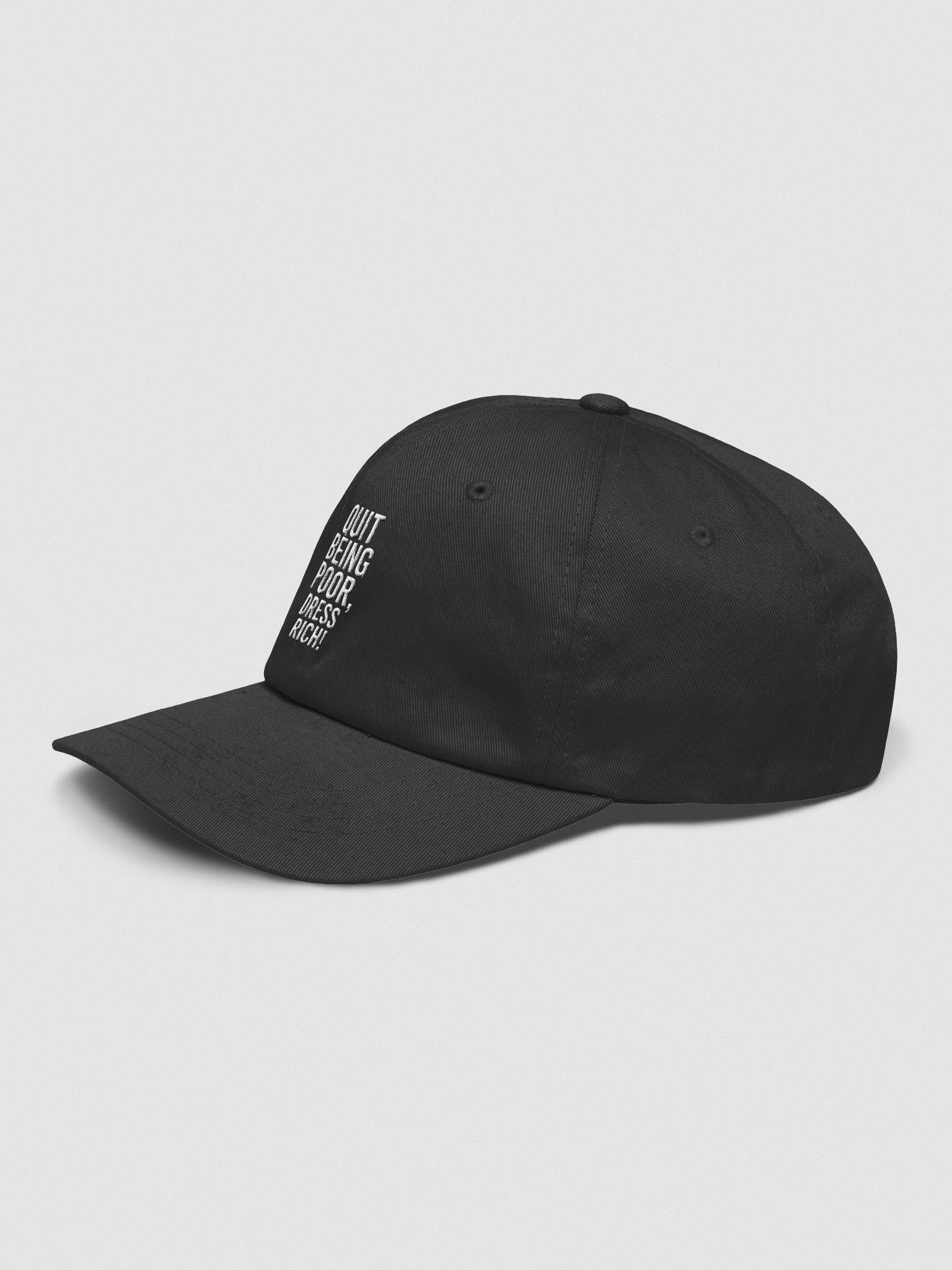 Redefine Your Style with the 'DRESS RICH' Dad Hat product image (3)