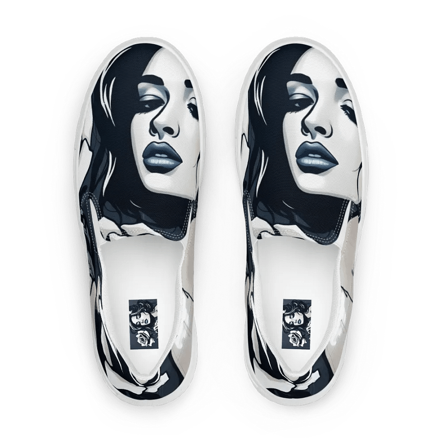 ethereal roses, men't canvas Slip-On shoes product image (1)