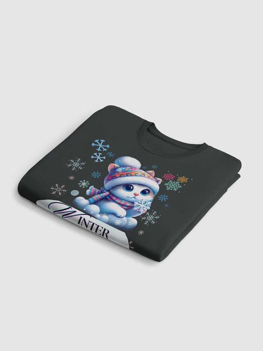 Winter Kitty _Stanley/Stella Unisex Eco Sweatshirt product image (6)