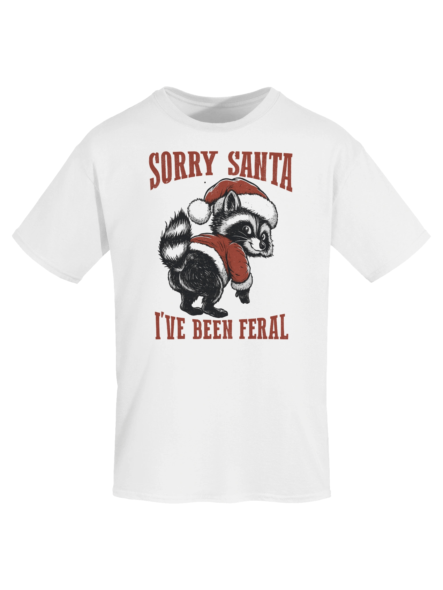 Festive Feral Raccoon Tee product image (7)