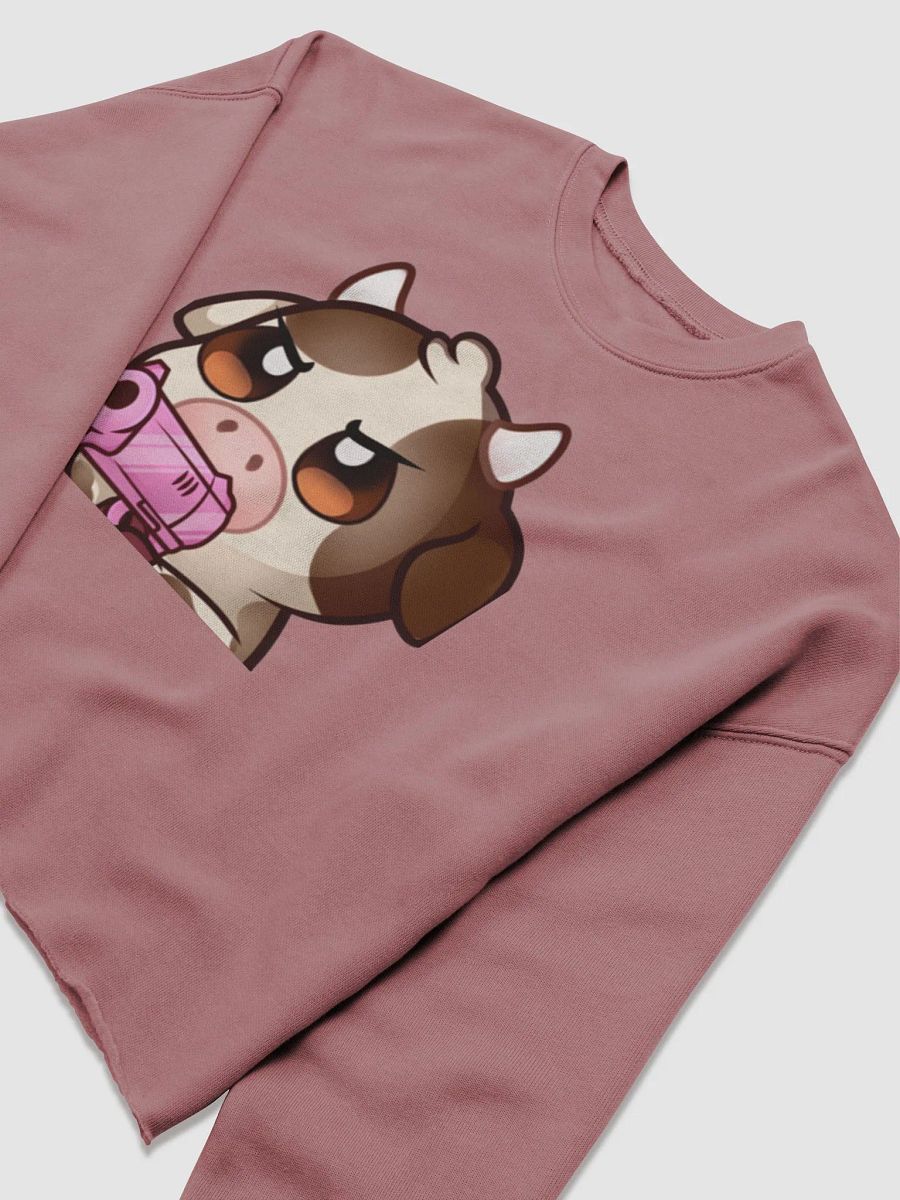 Women's Fleece Cropped Gun Emoote Crewneck Sweatshirt product image (11)