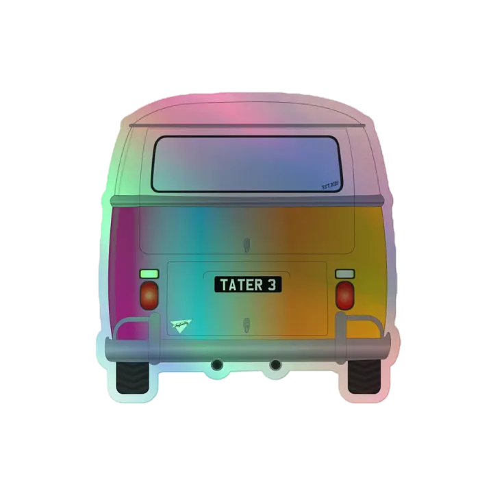 3 Year Taterwave Holo bus sticker! product image (2)