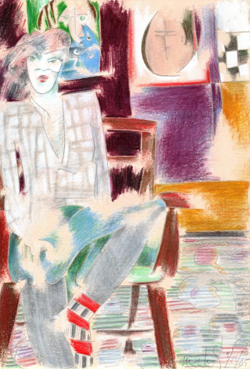 Woman in Chair 03.25.85 print product image (1)