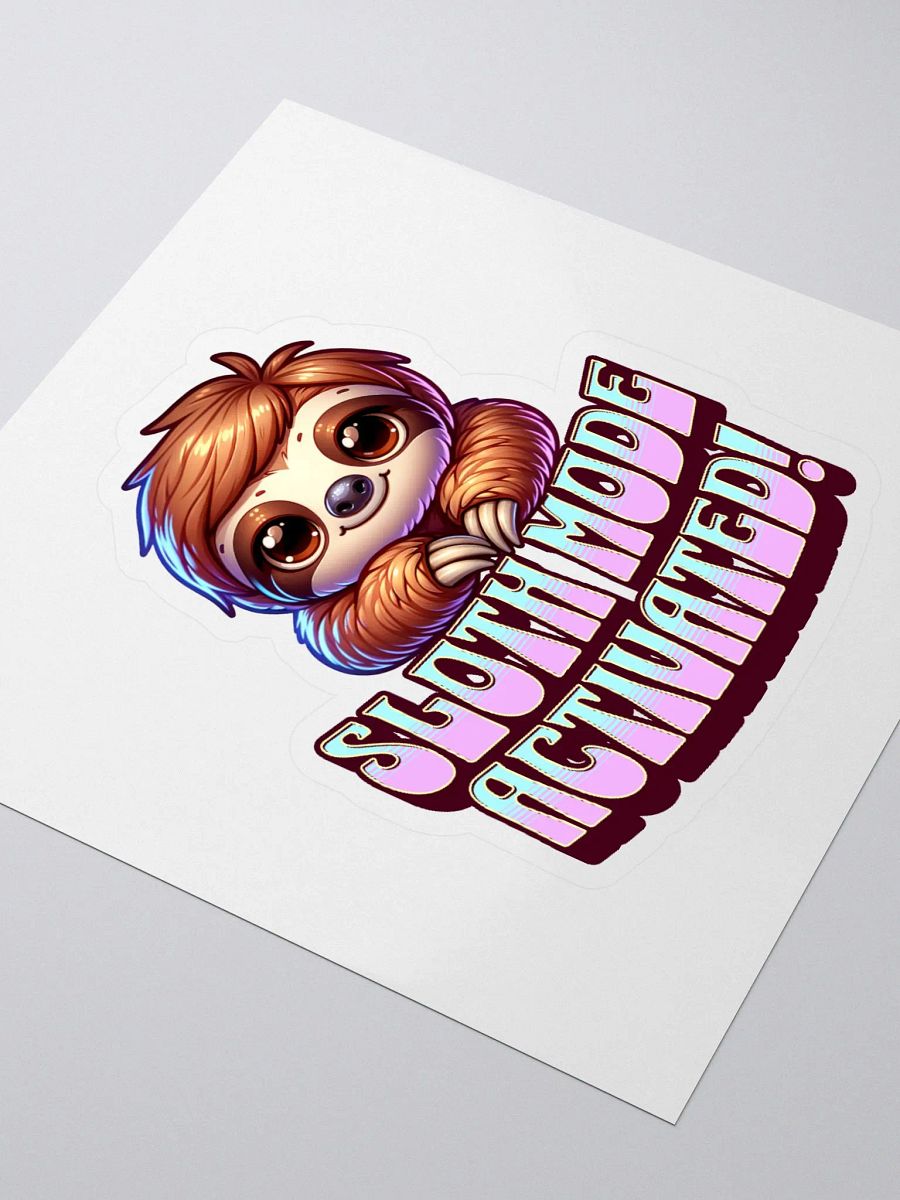 Sloth Mode Kiss Cut Stickers product image (3)