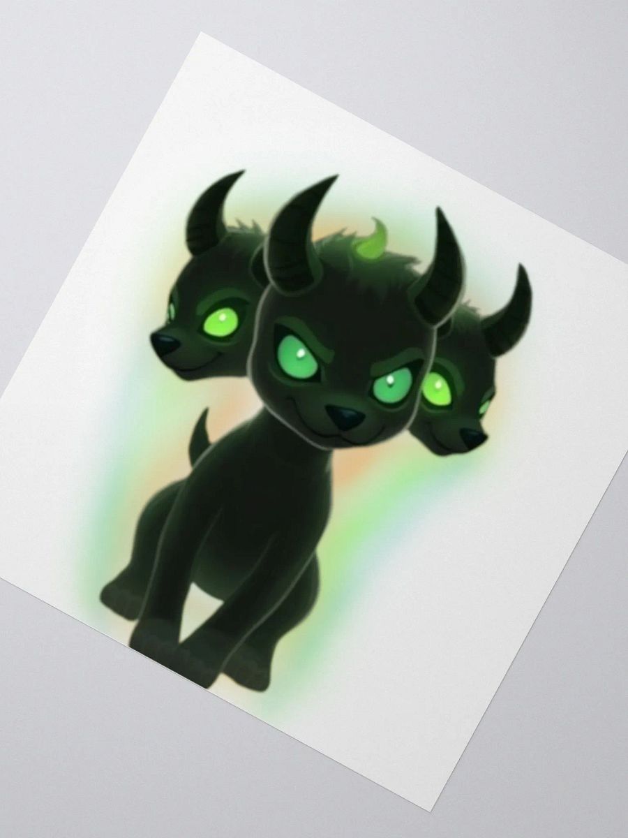 Krush's Cerberus Pup Vinyl Sticker 🐾💖 product image (7)