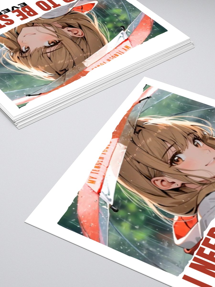 I NEED TO BE STRONG EVEN ALONE – Motivational Original Art Sticker product image (4)