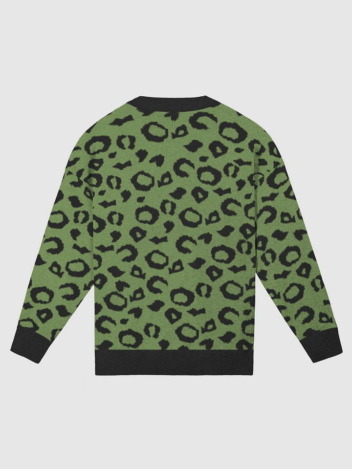 CULT GREEN LEOPARD KNITTED SWEATER product image (4)