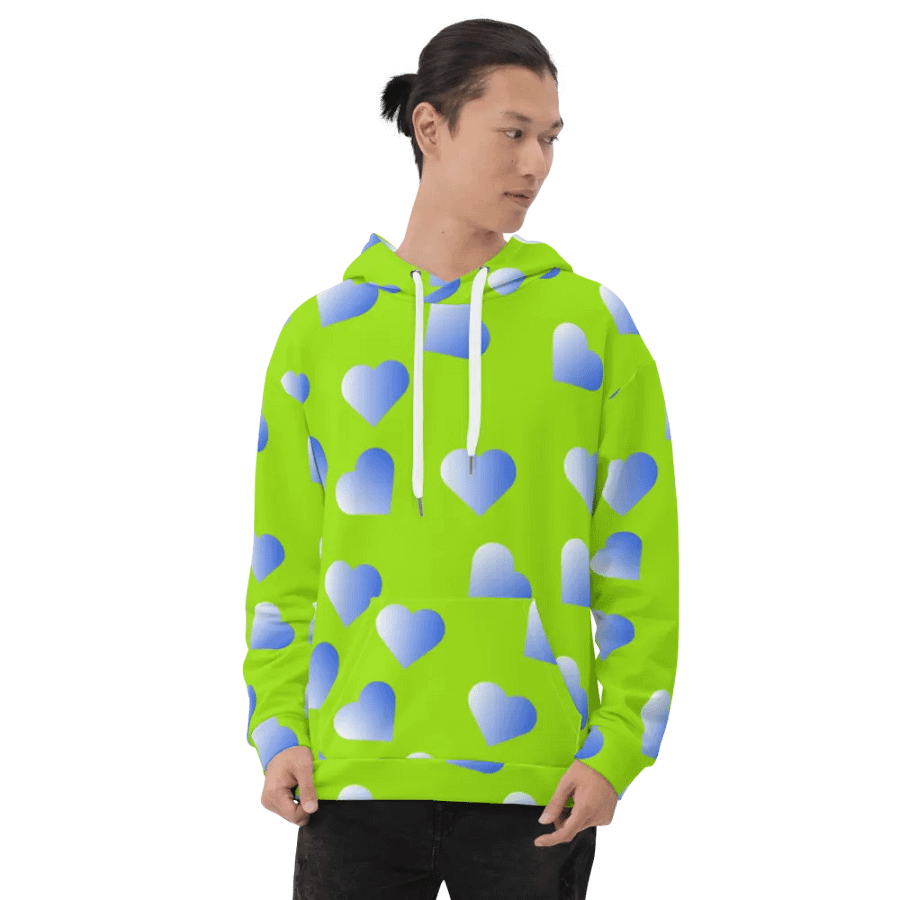 Love Pattern 2 Unisex All Over Print Pull On Hoodie product image (10)