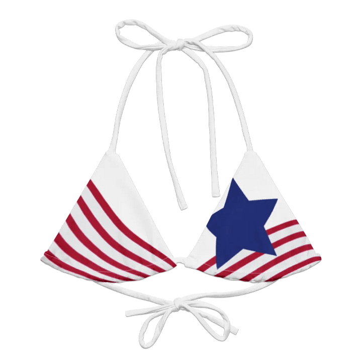 Old Glory Ribbons String Bikini Top product image (2)