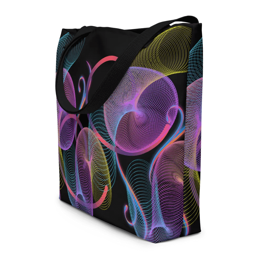 Mesmerizing Spiral Wave Tote Bag metaverse entusiast genz ladies and girls product image (8)