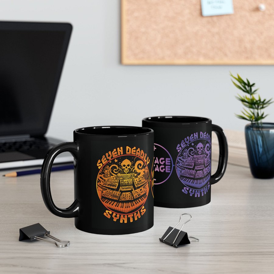 Synthesizer Collector Mug - Seven Deadly Synths (7 Synthesis Techniques) product image (4)