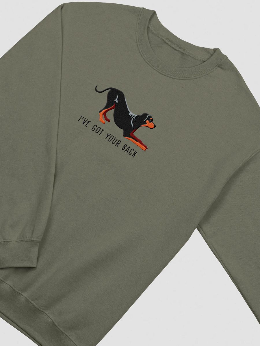 I've Got Your Back Sweatshirt (Embroidered) of a Rhodesian Ridgeback(Black & Tan) product image (9)