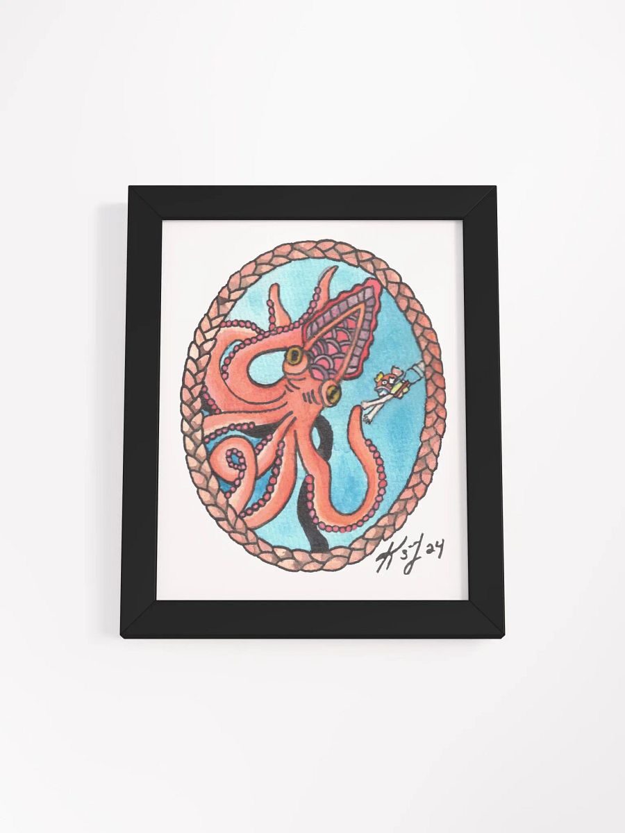 Kel and Kraken Framed Print product image (7)