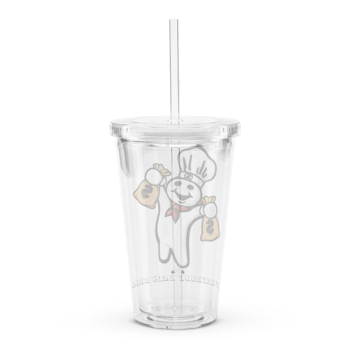 Everybody Eats Bread Clear Plastic Tumbler (16 oz) product image (2)