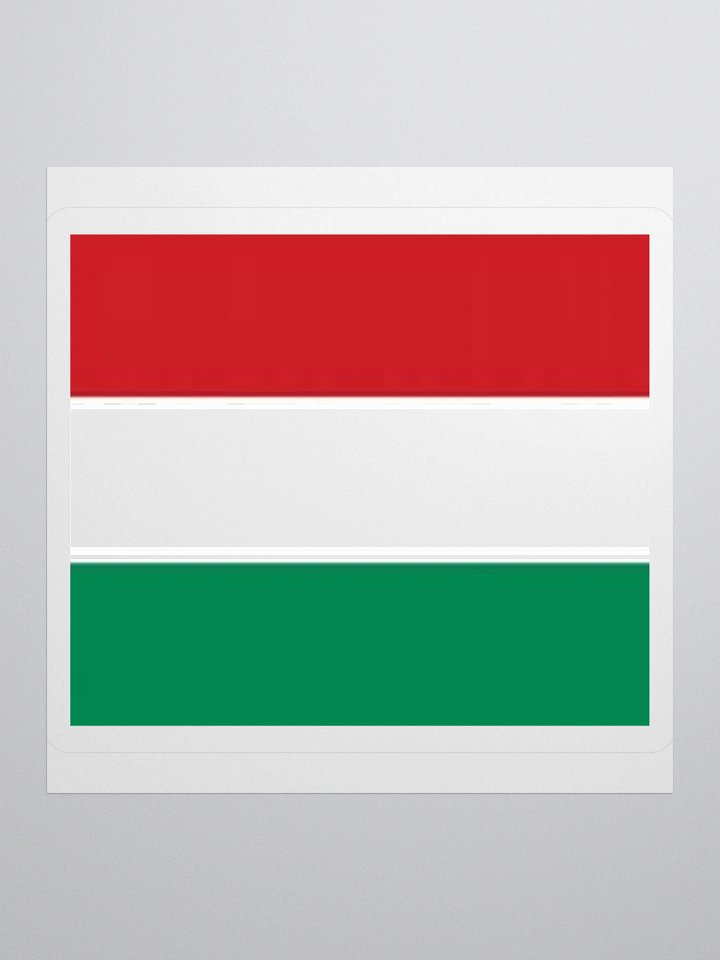 Hungary Flag Sticker | Red White Green Design | Durable Vinyl | 3 Sizes product image (2)