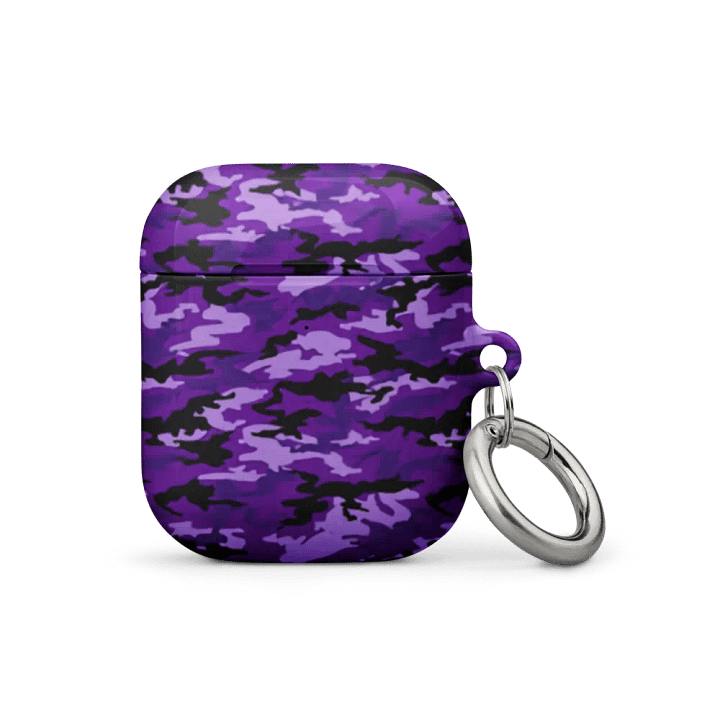 Purple Camo AirPod Case product image (1)
