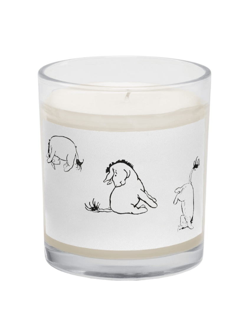 Silly Eeyore Soy Candle in Clear Glass Jar product image (1)