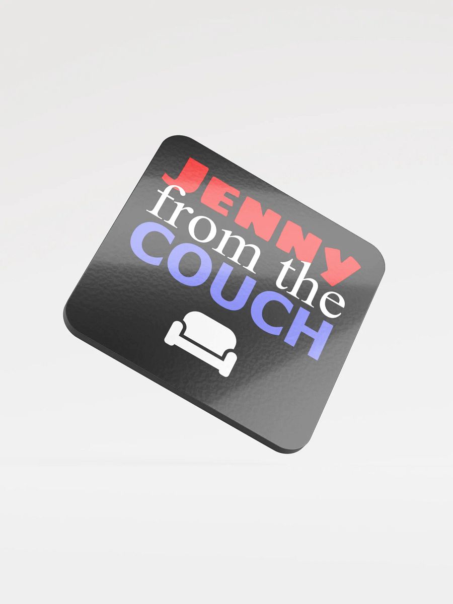 JENNY from the COUCH Glossed Cork Coaster product image (1)