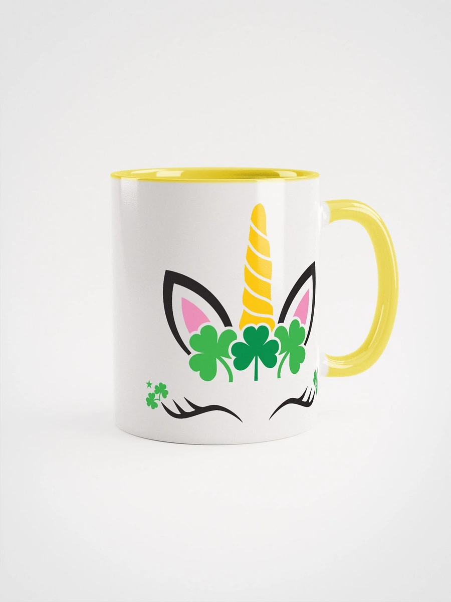 Irish Unicorn ☘️ Peek-a-Boo Coloured Stem Ceramic Mug product image (2)