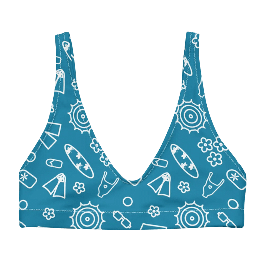 Beach Necessities Pattern Padded Bikini Top product image (4)