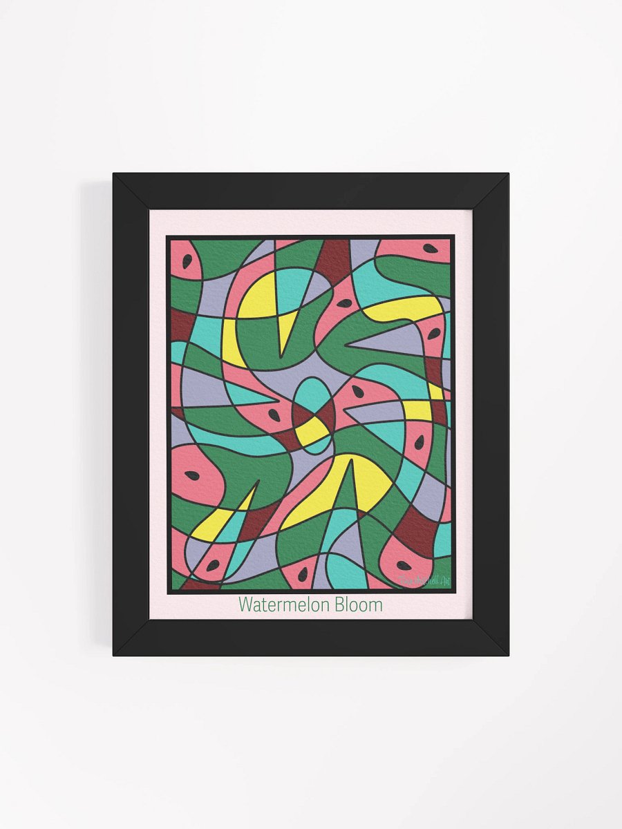 Watermelon Bloom – Framed Matte Art Poster product image (4)