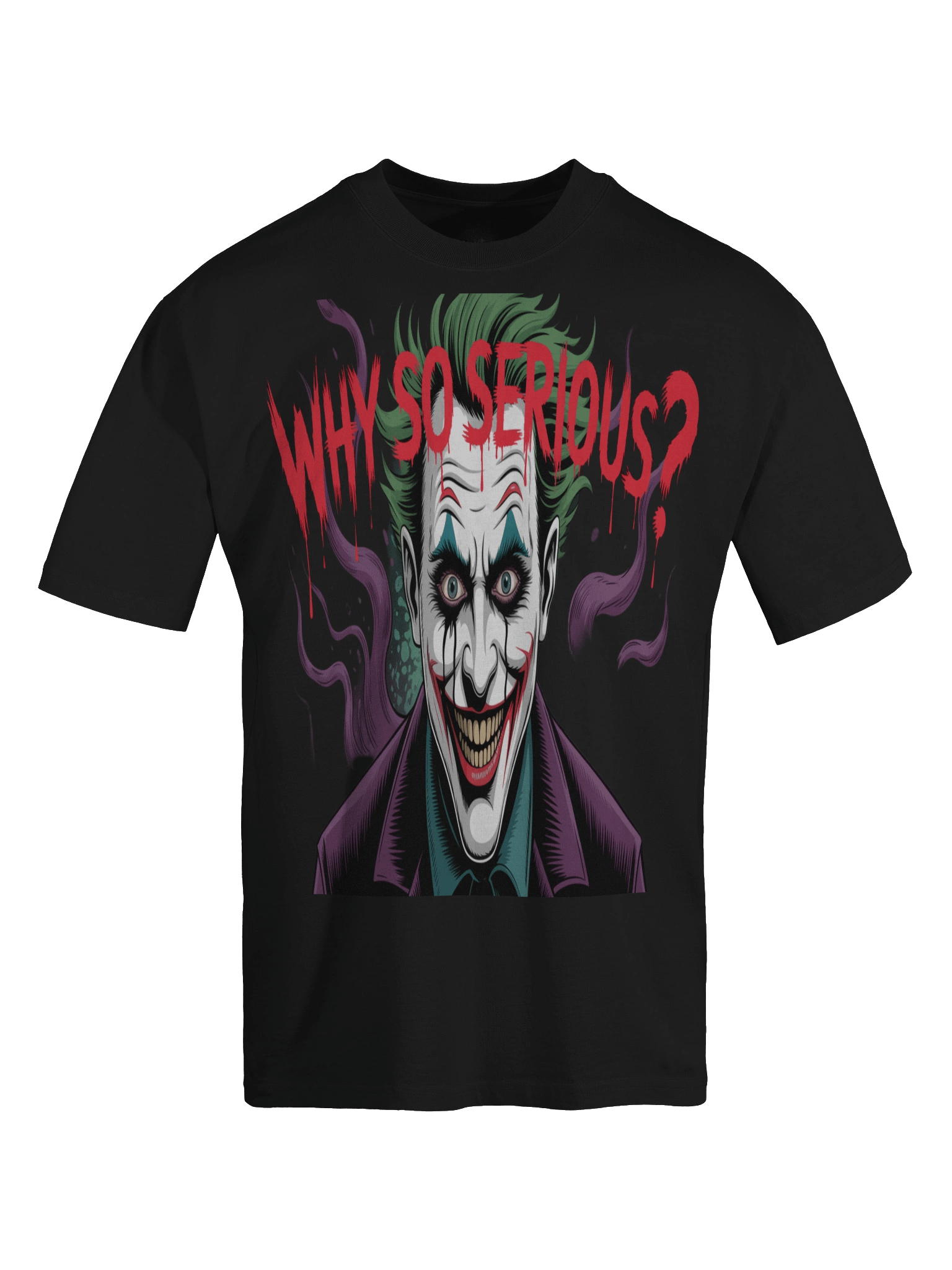 Joker 'Why So Serious?' Oversized Faded T-Shirt product image (1)