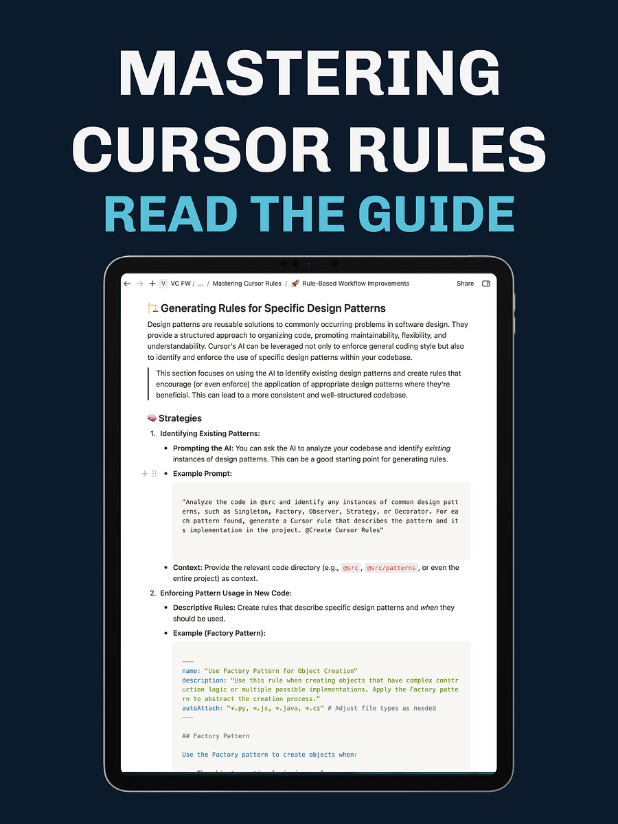 The Cursor Rules Playbook: Leveraging AI to Transform Your Development Workflow product image (8)